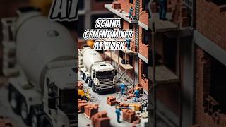 Building Dreams: Scania Cement Mixer at Work