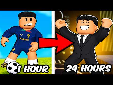 I Lived Ronaldo's Life for 24 HOURS In ROBLOX!