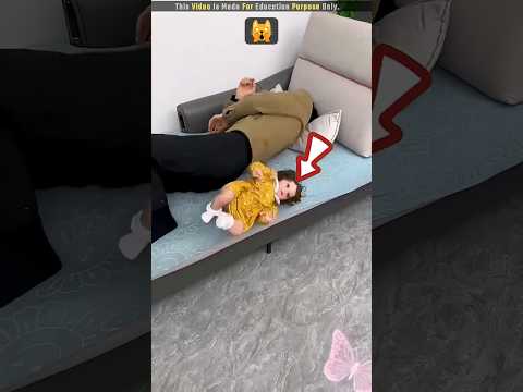 baby fall from bad 🙀🤯 |Amazing Way Baby Toy Bed #gadgets #shorts