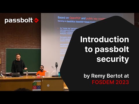 Introduction to Passbolt - @fosdemtalks  2023 - Passbolt Presents