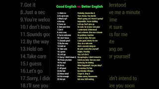 Basic vs Better/IELTS English #english #englishgrammar #englishspeaking #shorts #shortsfeed #ielts