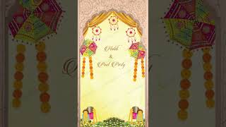 Haldi wedding invitation templates