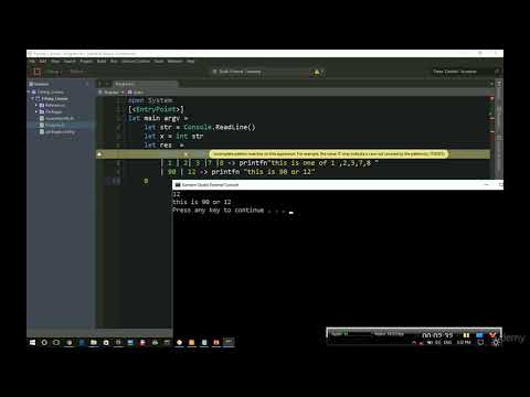 Xamarin Android development with F# and C# & Learn Kotlin : match Expression 2