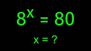 Solve for x in this nice exponential equation | Math Olympiad Mathematics