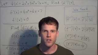 Finding the Derivative of an Inverse Function - Calculus I