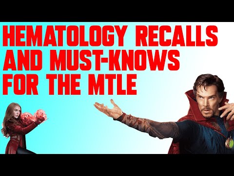 MedTech Board Exam Recalls and MUST-KNOWS: HEMATOLOGY | SPICY MEDTECH | AUGUST 2022 MTLE