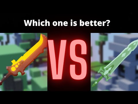 EMERALD SWORD VS RAGEBLADE… WHAT IS BETTER? (ROBLOX Bedwars Analysis)