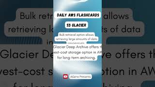 AWS Flashcards S3 Glacier 3 #aws #awscertification #cloudlearning