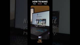 How to make your brand feel high quality 😉 #brandbuilding #branding #shorts #youtubeshorts #youtube