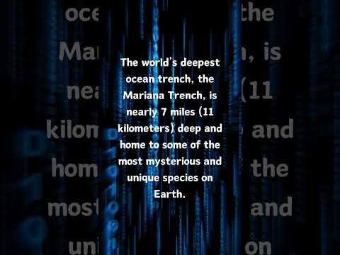 The Mariana Trench: Earth's Hidden Abyss! 🌊🦑 #DidYouKnow