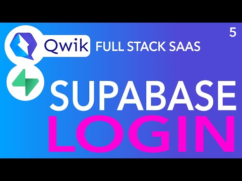 Qwik JS Full Stack App | User Login Via Supabase Coding | Part 5