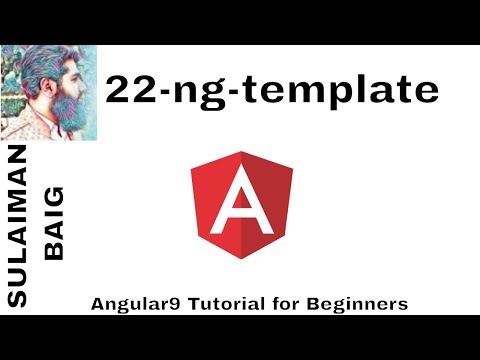 Angular 9 Tutorial for Beginners. 22 - ng template private variables | SULAIMAN BAIG