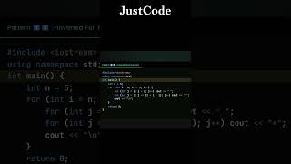 Pattern 13-: Concentric Number Square in C++|Pattern Series|JustCode|#coding #programming