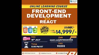 Front-End Development with React - New Batch | Kalyan IT Hub