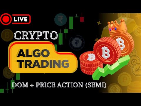Live Algo Trading | Crypto | DOM + Price Action (Semi + Trail ) | 6 #live #algotrading   #mehualgo