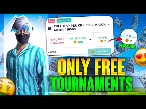 Playing Only Free Tournaments 🤑 For 24 Hours ⌛ In This New App 🔥 || Battle Zone