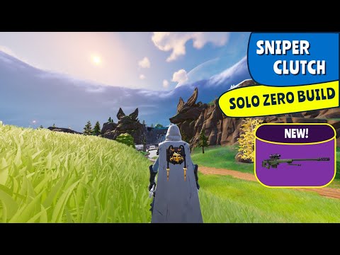 Fortnite Sniper Shots Zero Build Solo Battle Royale Cracked Plays Sniping Clutch Cliff Jumper Shield