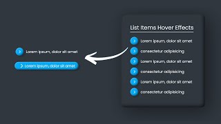 CSS Claymorphism List Item Hover Effects Using Html Css | UI Trends2022