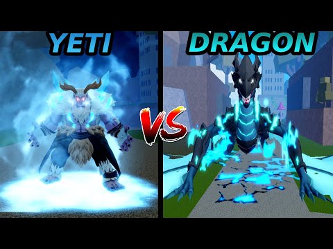 Yeti Vs Dragon - Blox Fruits