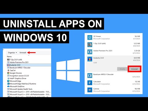 How To Uninstall Programs In Windows 10 | Uninstall/Delete Apps On Windows 10