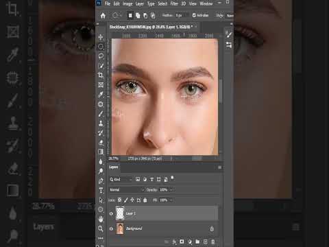 How to change eye color effect in photoshop #shorts #photoshop tutorial