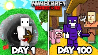 I Survived 100 Days in a BROKEN Minecraft