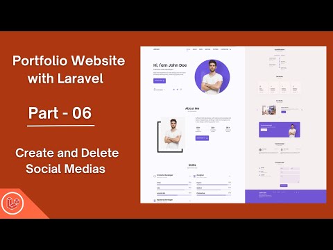 Build a Portfolio Website with Laravel 12 (Beginner Friendly!) | Create, Delete Social Media section