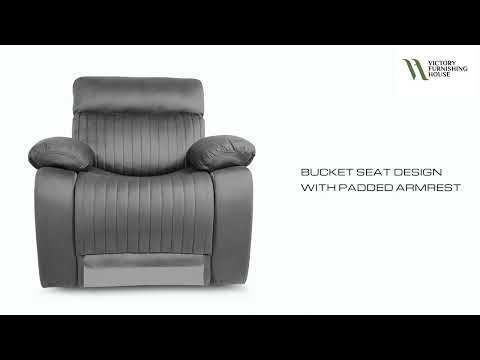 Pride Motorized Recliner Sofa in Carbon Grey Colour