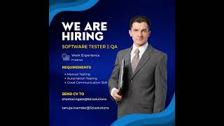 Software Testing Job || QA Jobs Latest Notification || Software Test Engineer Job for Fresher