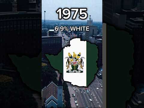 Zimbabwe White Population #mapping #geography #history #zimbabwe #fypシ