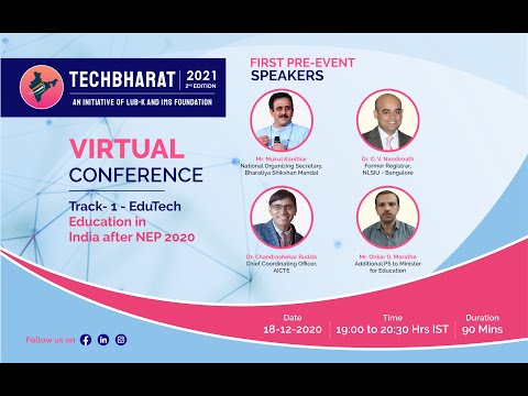 TechBharat 2021 | EduTech Track 1:  Education in India after NEP 2020