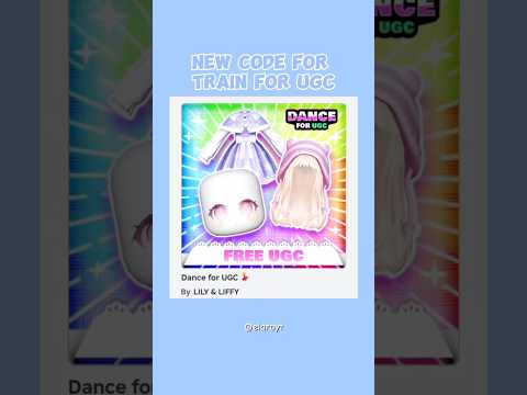 29 Jan 2025 Dance for ugc code expires tomorrow!! #roblox #freeugc #ugcs
