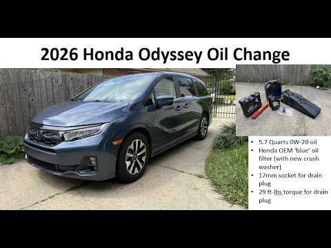 2026 Honda Odyssey Oil Change