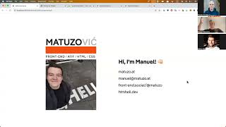 Manuel Matuzovic - Web Accessibility and Web Components (HTML Meetup Hamburg September 2023)