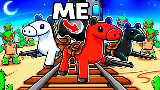WE BECAME HORSES IN ROBLOX DEAD RAILS!