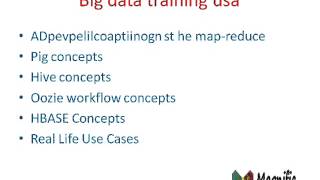 Bigdata training usa