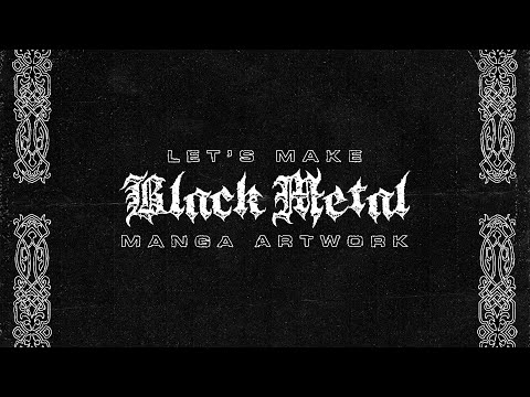 Making Black Metal Manga Artwork! - Live Stream [Photoshop] 2021