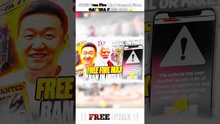 Free Fire Max Banned 😱#freefire #trendingshorts #youtubeshorts #freefiremaxbaninindia #shorts #fact