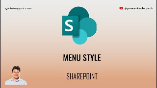 Different navigation menu options available in Microsoft SharePoint