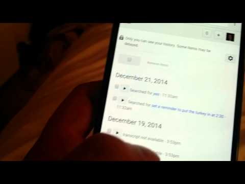 Google Search: checking out my own voice history