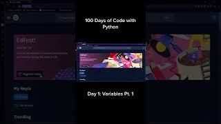 100 Days of Python - Day 1: Variables