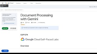 Document Processing with Gemini #GSP1274 #qwiklabs #qwiklabs #arcade