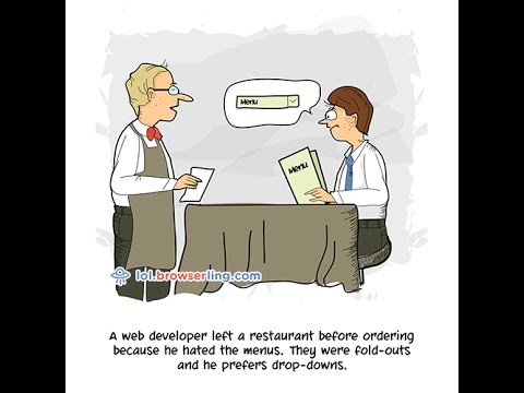 Browserling's Web Developer Cartoons (Restaurant, Comic Sans, Grandma ...)