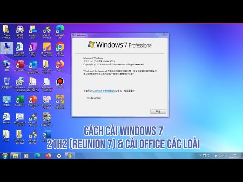 CÀI ĐẶT REUNION 7 (GỌI LÀ WINDOWS 7 21H2) VÀ CÀI OFFICE CÁC LOẠI |Phong Computer PC