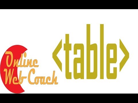 How create HTML Table - Learn HTML - Online Web Coach
