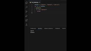 Python For Loop with Break #learn #code #learnpython #learning #python #variablesinpython #loop #for