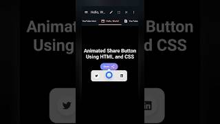 Animated Share Button Using HTML & CSS #animation #button #htmlandcss