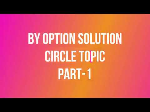 by option solution circle part-1 iit-jee and mca ENTRANCE EXAM - math tricks