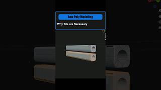 Low Poly Modeling with Tris - The Key to Optimization #3dmodeling #blender #gamedev