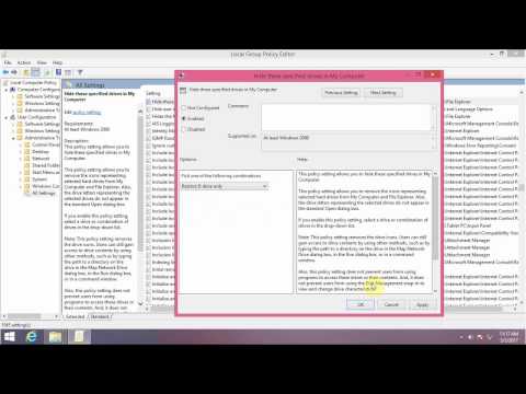 How to hide computer drive